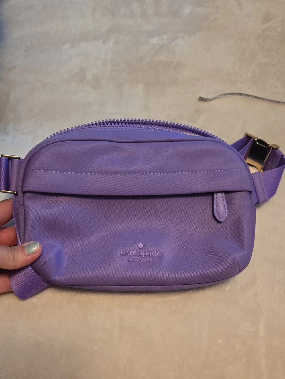 kate spade Lavender Nylon Crossbody Belt Bag